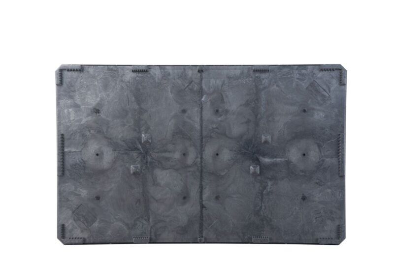 Top view of CHDRT7848 lid for bulk container on white background