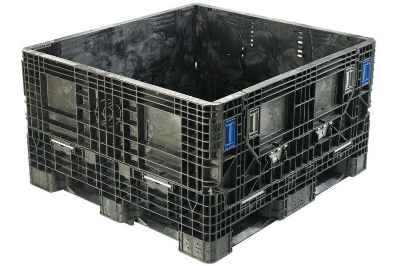 A collapsible bulk bin on a white background.